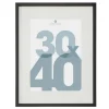 Cadre photo Manu - bois et verre - noir - 30x40 cm - Atmosphera