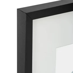 Cadre photo Manu - bois et verre - noir - 30x40 cm - Atmosphera