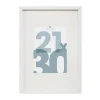 Cadre photo Manu - bois et verre - blanc - 21x30 cm - Atmosphera
