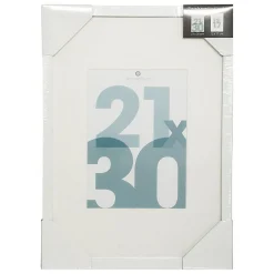 Cadre photo Manu - bois et verre - blanc - 21x30 cm - Atmosphera