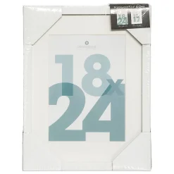 Cadre photo Manu - bois et verre - blanc - 18x24 cm - Atmosphera