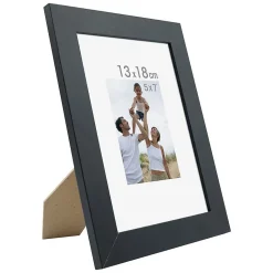 Cadre photo optimo noir 13x18 cm - Marque Française