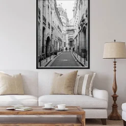 Cadre photo pandore noir argent 60x80 cm Fabriqué en France