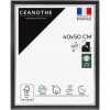 Cadre photo pandore noir argent 40x50 cm Fabriqué en France