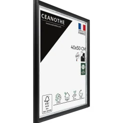 Cadre photo pandore noir argent 40x50 cm Fabriqué en France