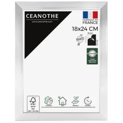 Cadre photo precious acier 18x24 cm Fabriqué en France