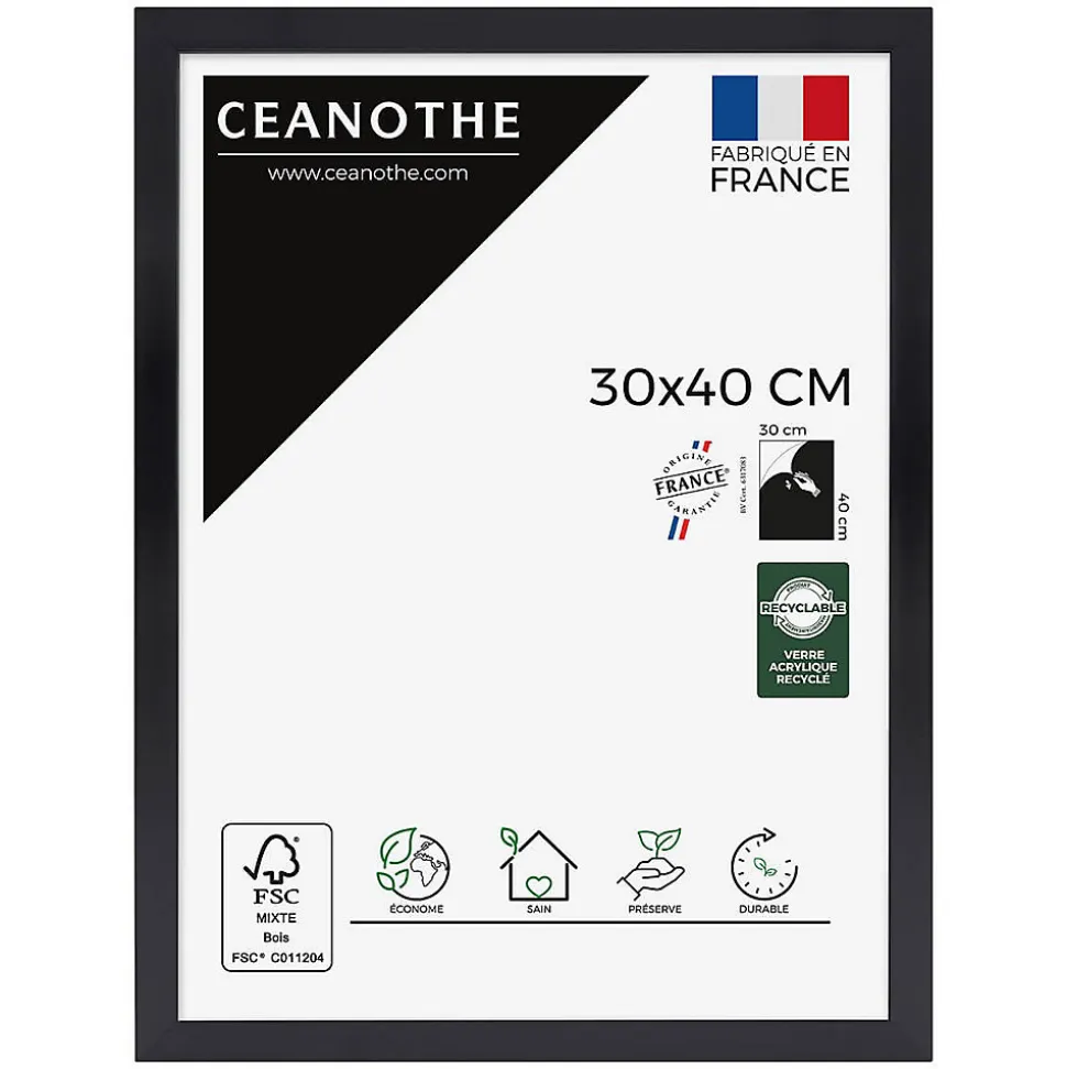 Cadre photo precious carbone 30x40 cm Fabriqué en France