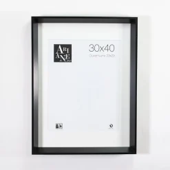 Cadre photo Roma style contemporain design noir l.30xH.40cm