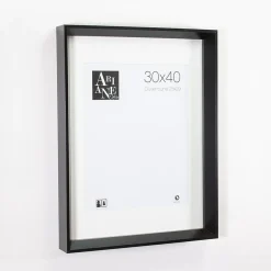 Cadre photo Roma style contemporain design noir l.30xH.40cm
