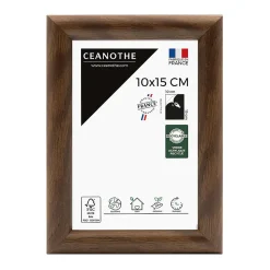 Cadre photo shelter ébène 10x15 cm Fabriqué en France