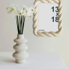 Cadre photo torsadé beige écru 13 x 18 cm Ornami