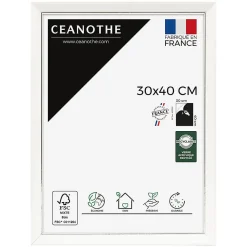 Cadre photo vittoria blanc 30x40 cm Fabriqué en France