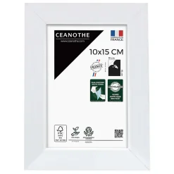 Cadre photo wild blanc 10x15 cm Fabriqué en France