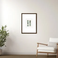 Cadre photo wild ébène 30x40 cm avec passe-partout 15x20 cm Fabriqué en France