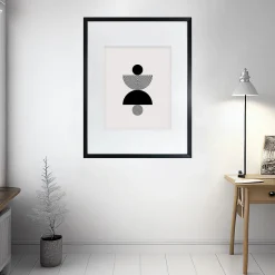 Cadre photo wild noir 60x80 cm avec passe-partout 40x50 cm Fabriqué en France
