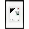 Cadre photo wild noir 40x60 cm avec passe-partout 20x30 cm Fabriqué en France