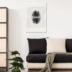 Cadre photo 50x70 cm milan blanc avec passe-partout 40x50 cm Fabriqué en France