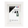 Cadre photo 13x18 cm milan blanc avec passe-partout 10x15 cm Fabriqué en France
