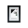 Cadre photo 13x18 cm milan noir avec passe-partout 10x15 cm Fabriqué en France