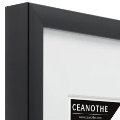 Cadre photo 24x30 cm milan noir avec passe-partout 18x24 cm Fabriqué en France