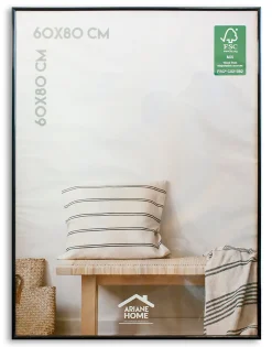 Cadre plastique Ariane Home noir l.60 x H.80 cm