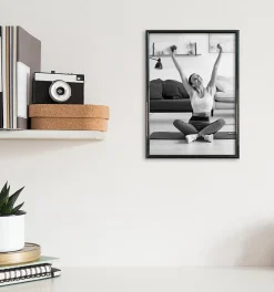 Cadre plastique gallery Ariane Home noir l.21 x H.29cm