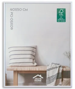 Cadre plastique gallery Ariane Home blanc l.40 x H.50 cm