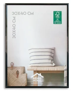 Cadre plastique gallery Ariane Home noir l.30 x H.40 cm