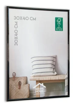 Cadre plastique gallery Ariane Home noir l.30 x H.40 cm