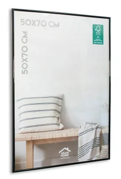Cadre plastique gallery Ariane Home noir l.50 x H.70 cm