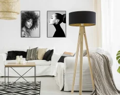 Cadre plastique gallery Ariane Home noir l.50 x H.70 cm