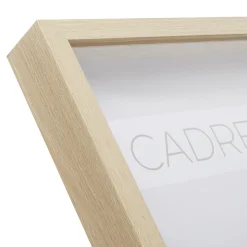 Cadre vitrine vide bois l.30 x H.40 cm