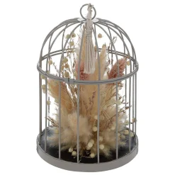 Cage en métal H20cm gris - Atmosphera