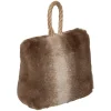 Cale porte Wild - fausse fourrure - marron - 17x17 cm - Atmosphera