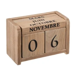Calendrier Colonial - beige - 7 - 5x11 cm - Atmosphera