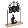 Calendrier métal Yogi H.28,5cm assorti- Noir- Atmosphera