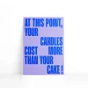 Carte de voeux Piece & Love- candles