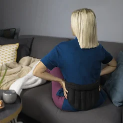 Ceinture lombaire chauffante avec bandes auto-agrippantes réglable taille 36 à 54 - Noir - Vivezen