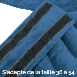 Ceinture lombaire chauffante avec bandes auto-agrippantes réglable taille 36 à 54 - Beige - Vivezen