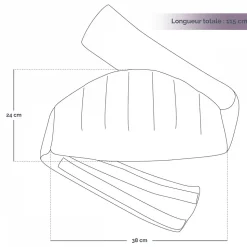 Ceinture lombaires chauffante avec bandes auto-agrippantes réglable taille 36 à 54 - Gris clair - Vivezen