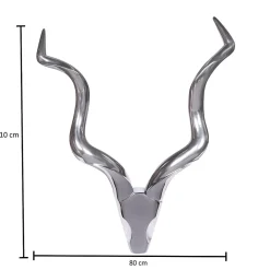 cerf andouiller décoration murale DEER aluminium aluminium antlers andouiller FineBuy
