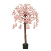 Cerisier artificiel retombant rose 110cm