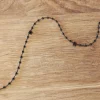 Chainette de liaison 89mm noire - 80 crochets (40 bandes)
