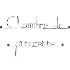 Chambre de Princesse - Sculpture fil de fer 40-50 cm - Bijoux de mur