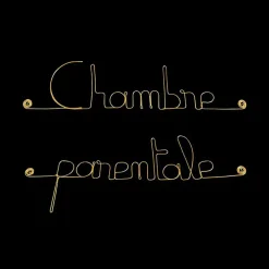Chambre parentale - Sculpture fil de fer 30-40 cm - Bijoux de mur