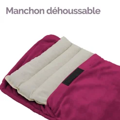 Chauffe mains, manchon chauffant 32 x 22 cm avec ceinture réglable - Bleu - Vivezen