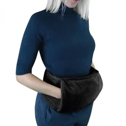Chauffe mains, manchon chauffant 32 x 22 cm avec ceinture réglable - Bleu - Vivezen