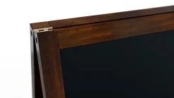 Chevalet Stop Trottoir avec Cadre en Bois Laqué 100x49,5cm, Chevalet Publicitaire