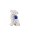 Chien en résine avec sucette 24cm