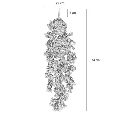 Chute plante artificielle de buis 74cm lot de 2